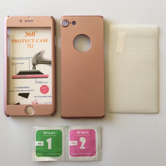 $8❤️New Rose Gold iPhone 7 - 360° Protection Case - Picture 2 of 3
