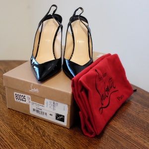 CHRISTIAN LOUBOUTIN PATENT LEATHER PUMPS