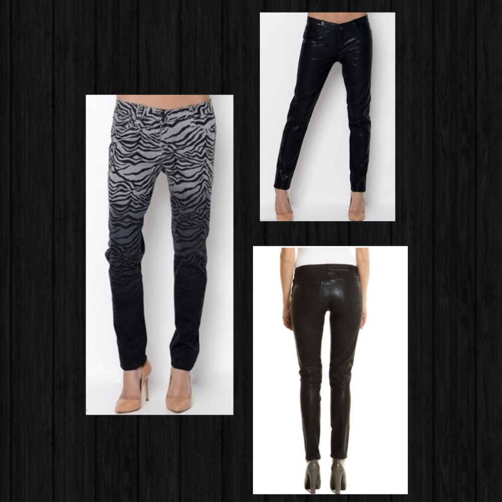 NEW BLEULAB Detour Reversible Skinny Jeans Coated