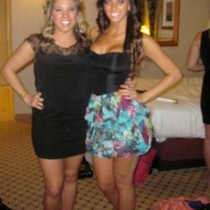 Black & Multicolored Mini Dress