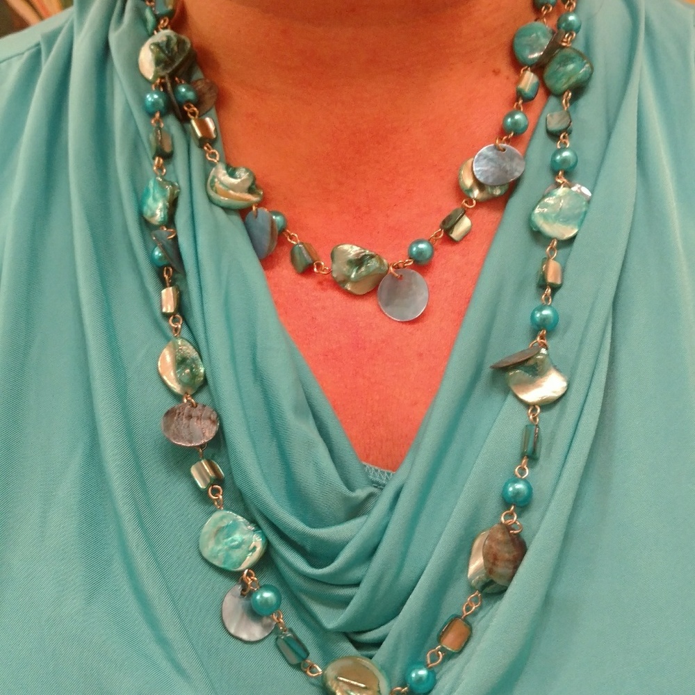 Stone and Shell Necklace