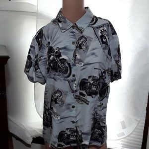 Ladies Harley Davidson L Silk Shirt