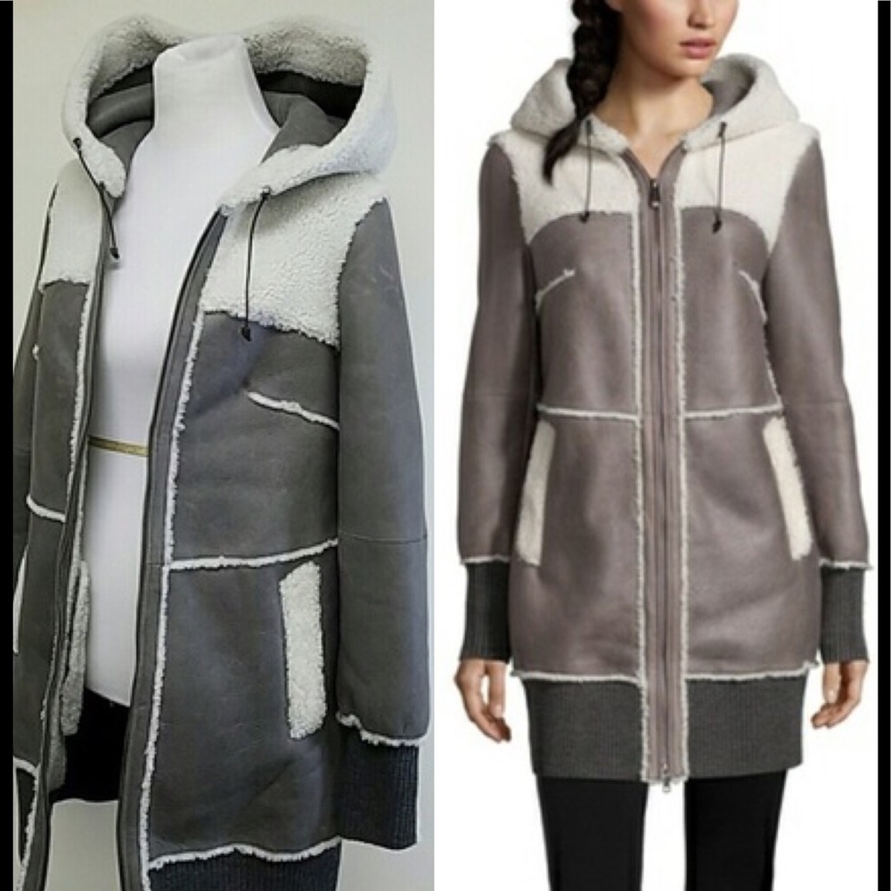 Pasha Veneto NWT Shearling Coat Size Small
