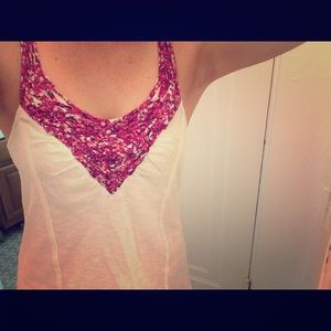Free People purple accent tank