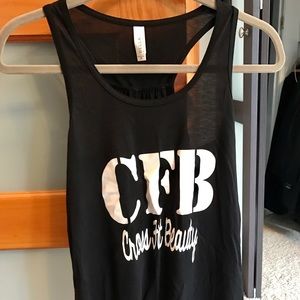 Crossfit Beauty tank top, size Medium, black, New