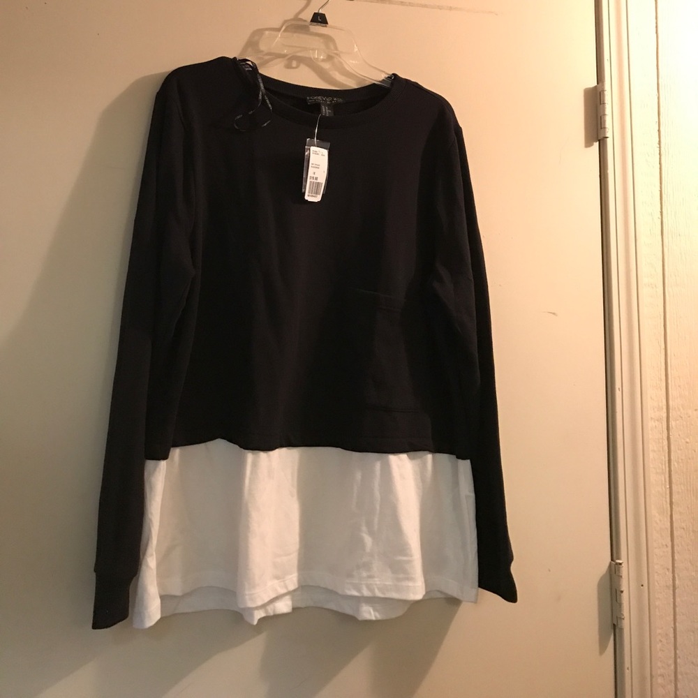 Black crewneck top