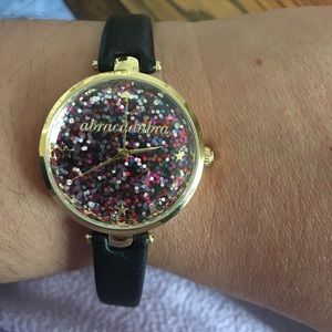 Kate spade Holland multi-color glitter watch
