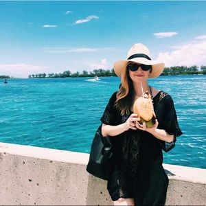 LAST CALL Target Swim Coverup with Crochet Detail