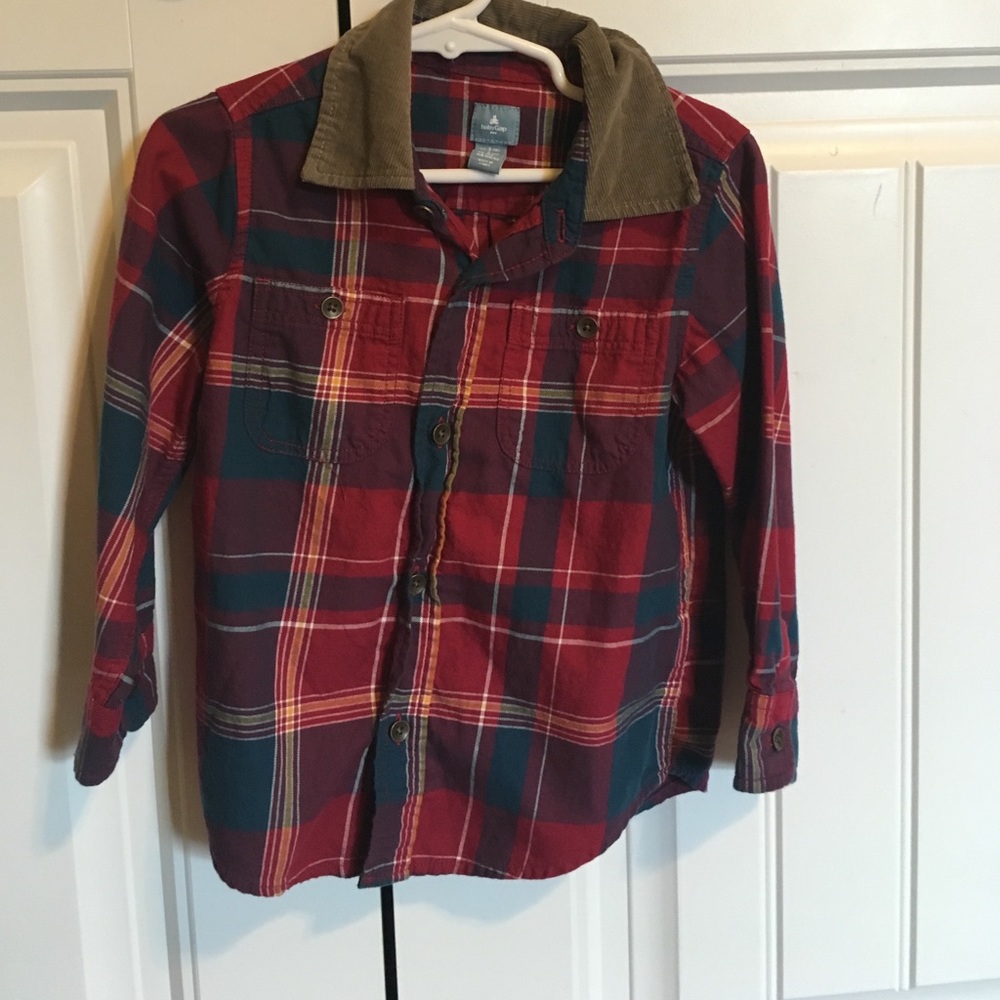 Long sleeve button up.