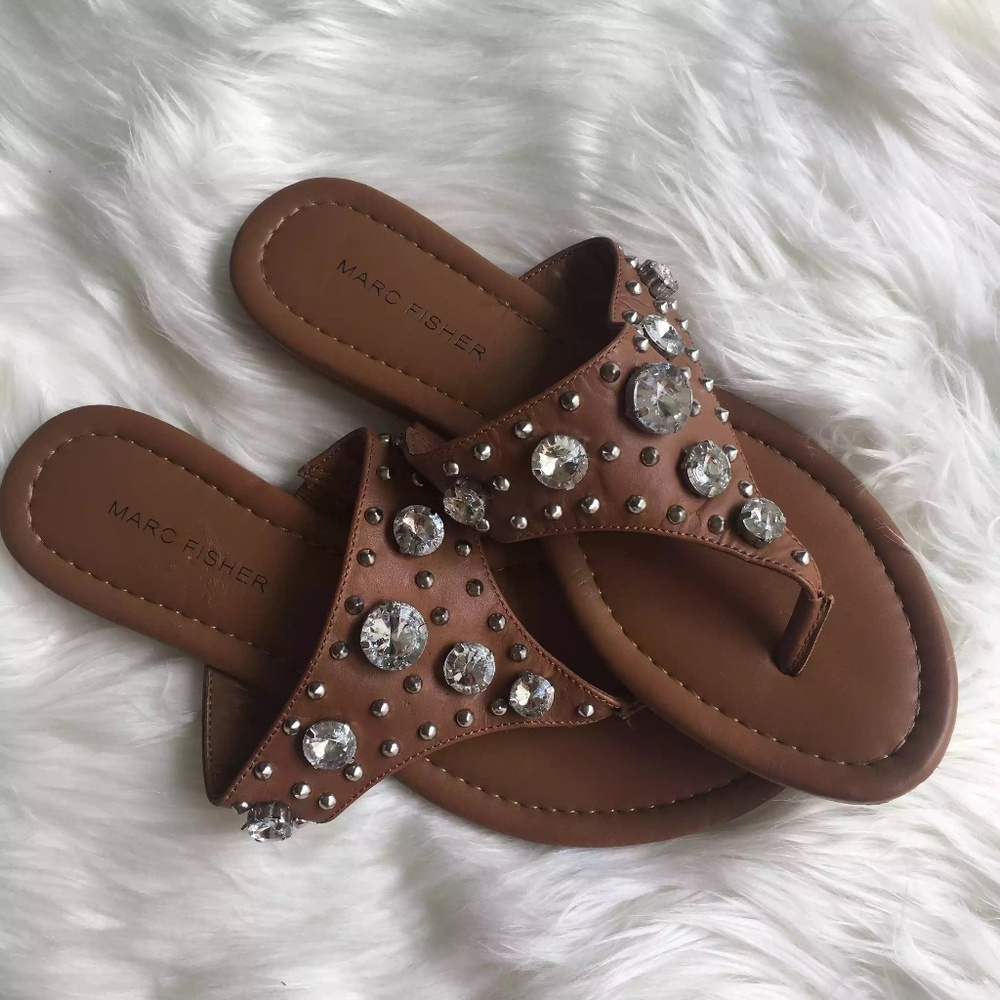 Marc Fisher Jeweled Sandals
