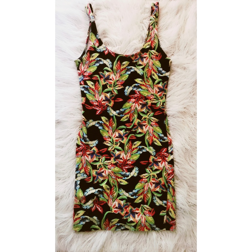 Hawaiian Print Tank dress