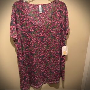 LULAROE Classic T Lilac Floral NWT