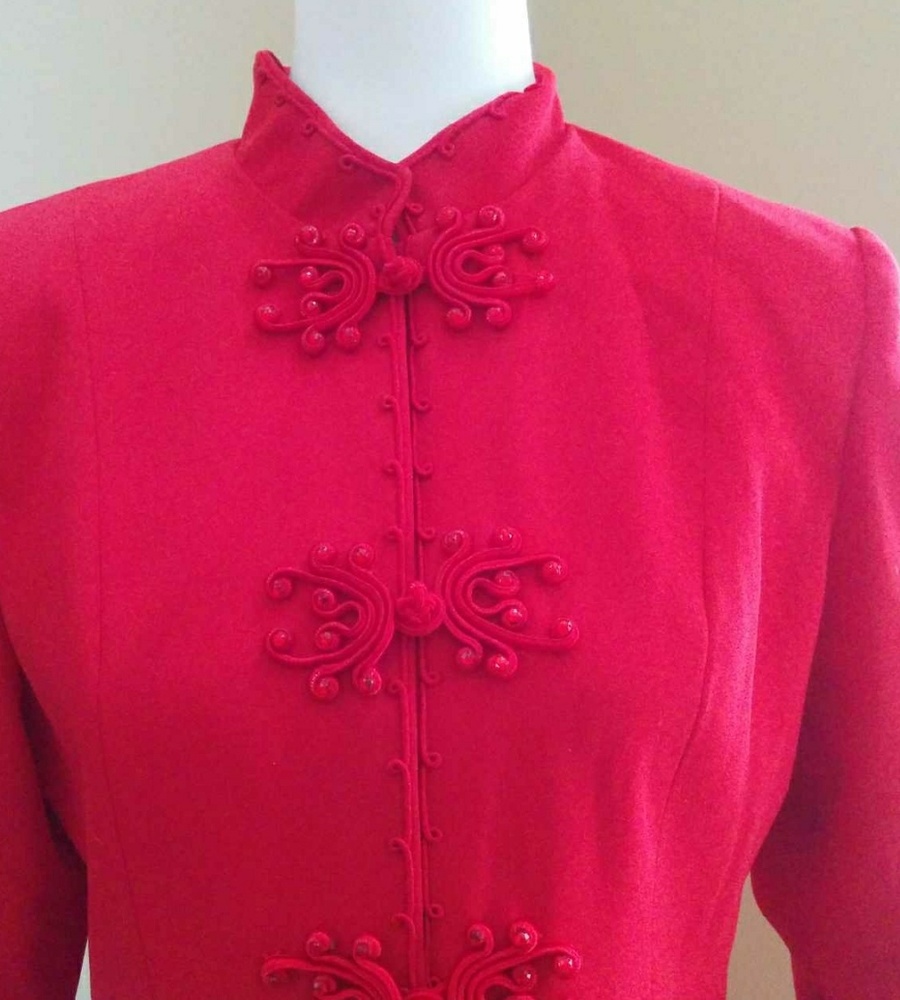 Red Kimono Pant Suit