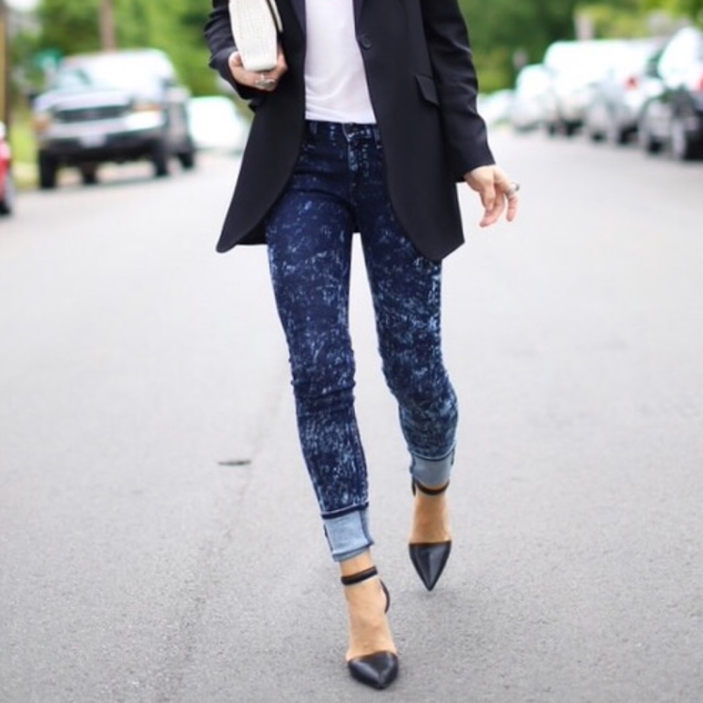Rag and Bone the skinny acid wash jean