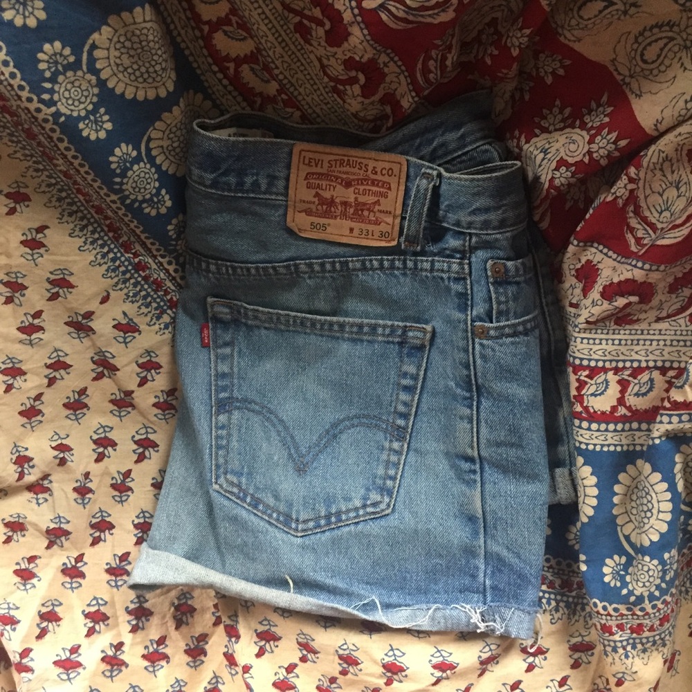 High waisted Levi's shorts, 505: 33x30