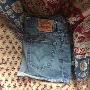 High waisted Levi's shorts, 505: 33x30