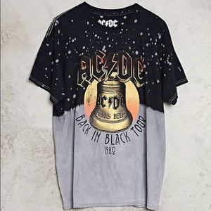 AC/DC Back In Black Tie Dye Tour Tee