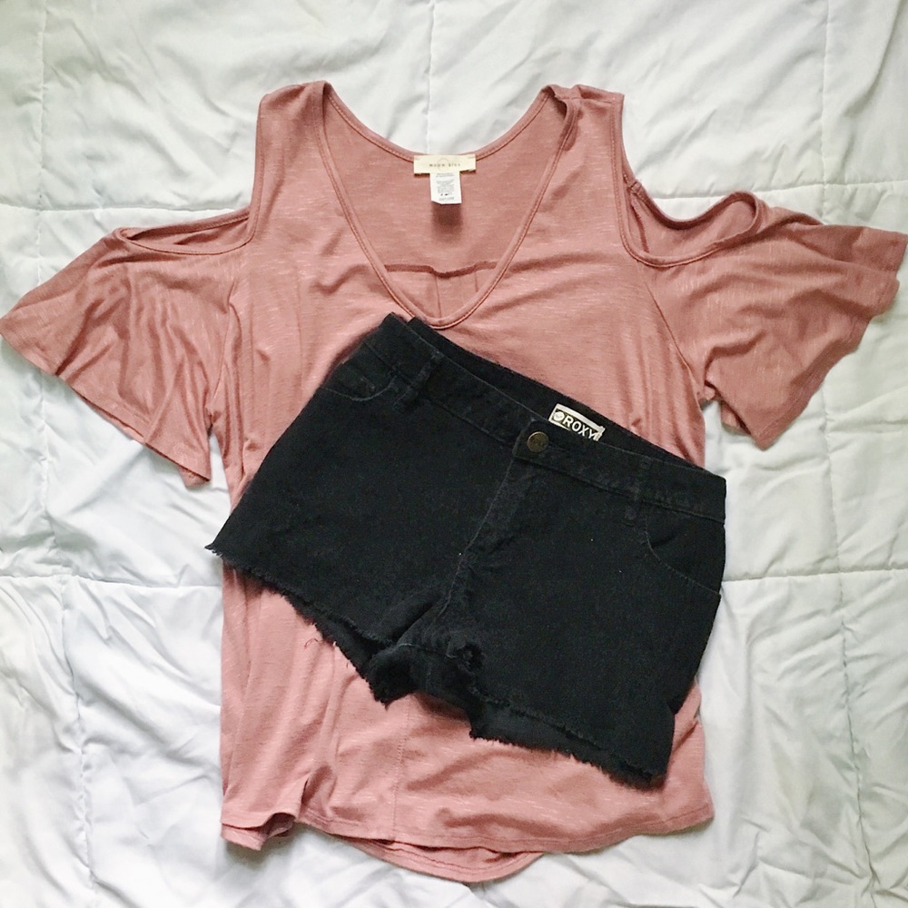 Black Corduroy Shorts