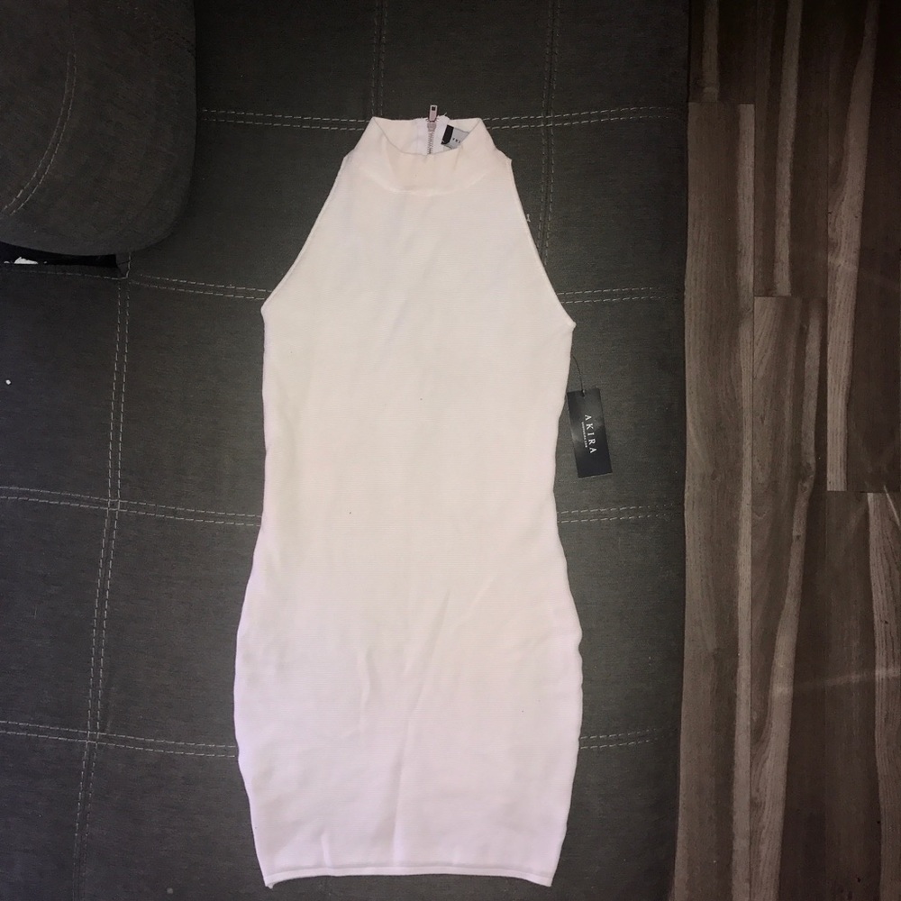 Super thick white bodycon dress