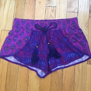 LA Hearts patterned shorts