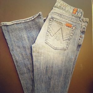 Seven boot-cut jeans (size 28)