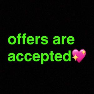 please feel free to make an offer on any item