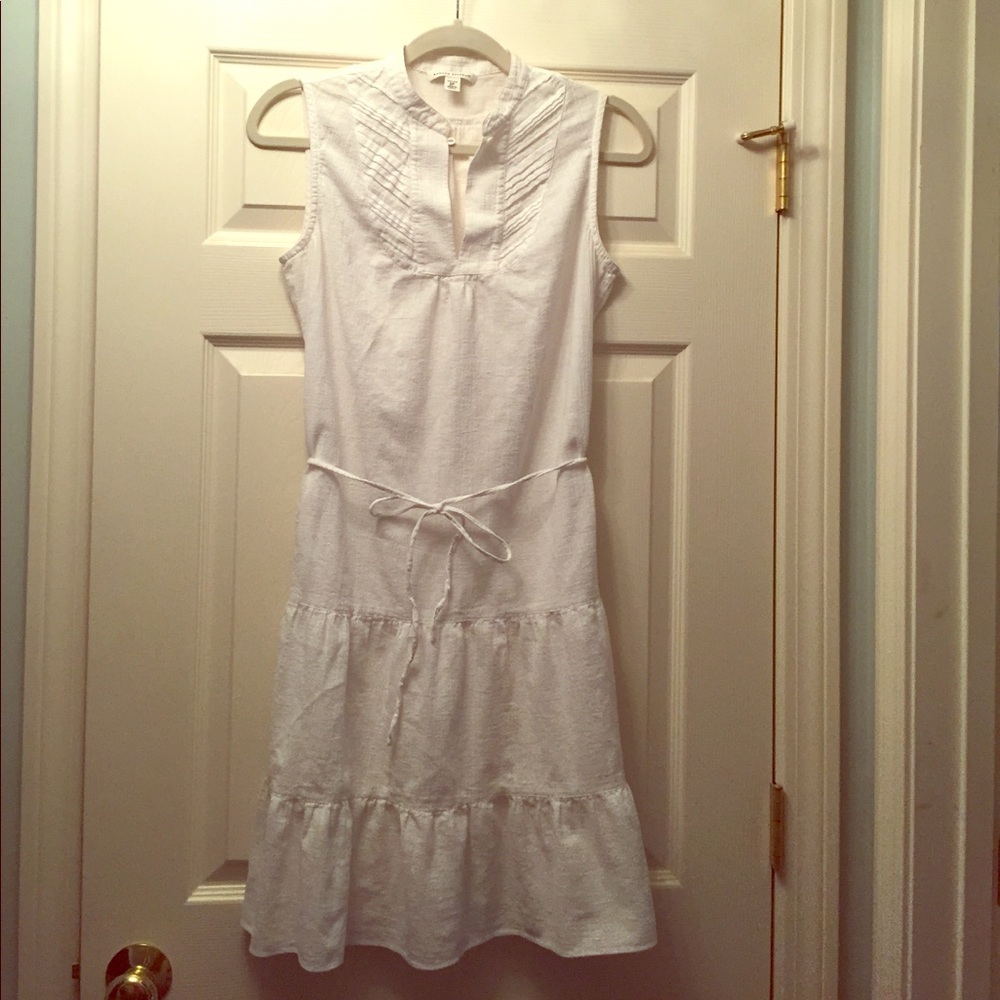 Banana Republic white cotton dress