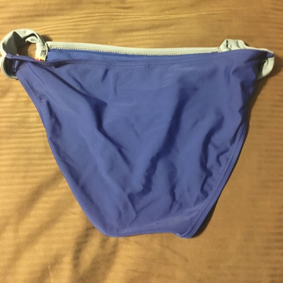 NWT NAVY BLUE, gray, orange bikini bottom - Picture 2 of 2