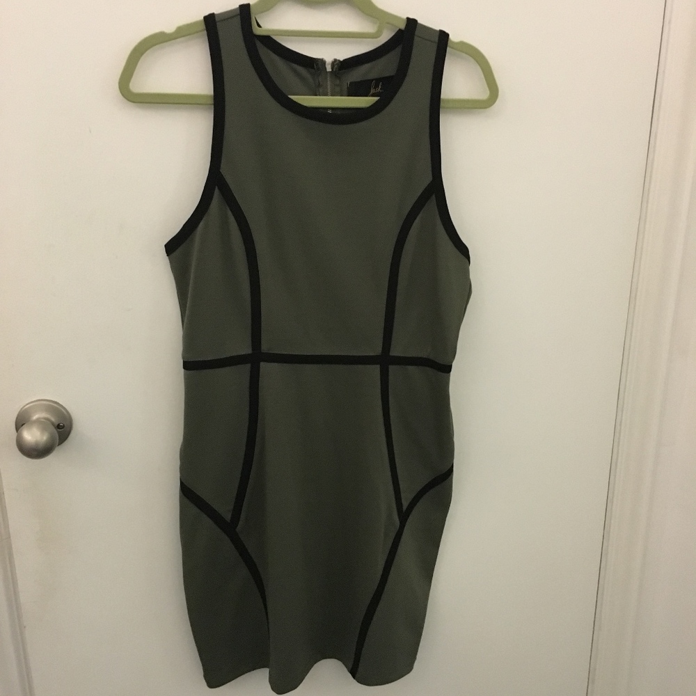 Green Jack Body Con Dress