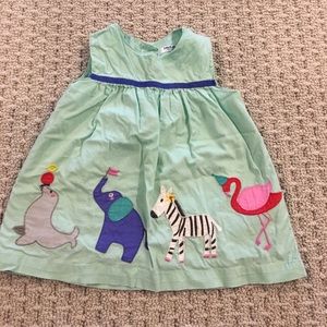 Mini Biden turquoise critter tunic size 12-18