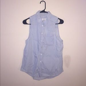 American Eagle Sleeveless Jean shirt