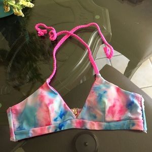 Tie dye halter Swim Top