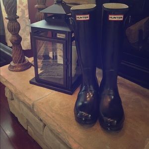 Hunter boots (tall) black Matte