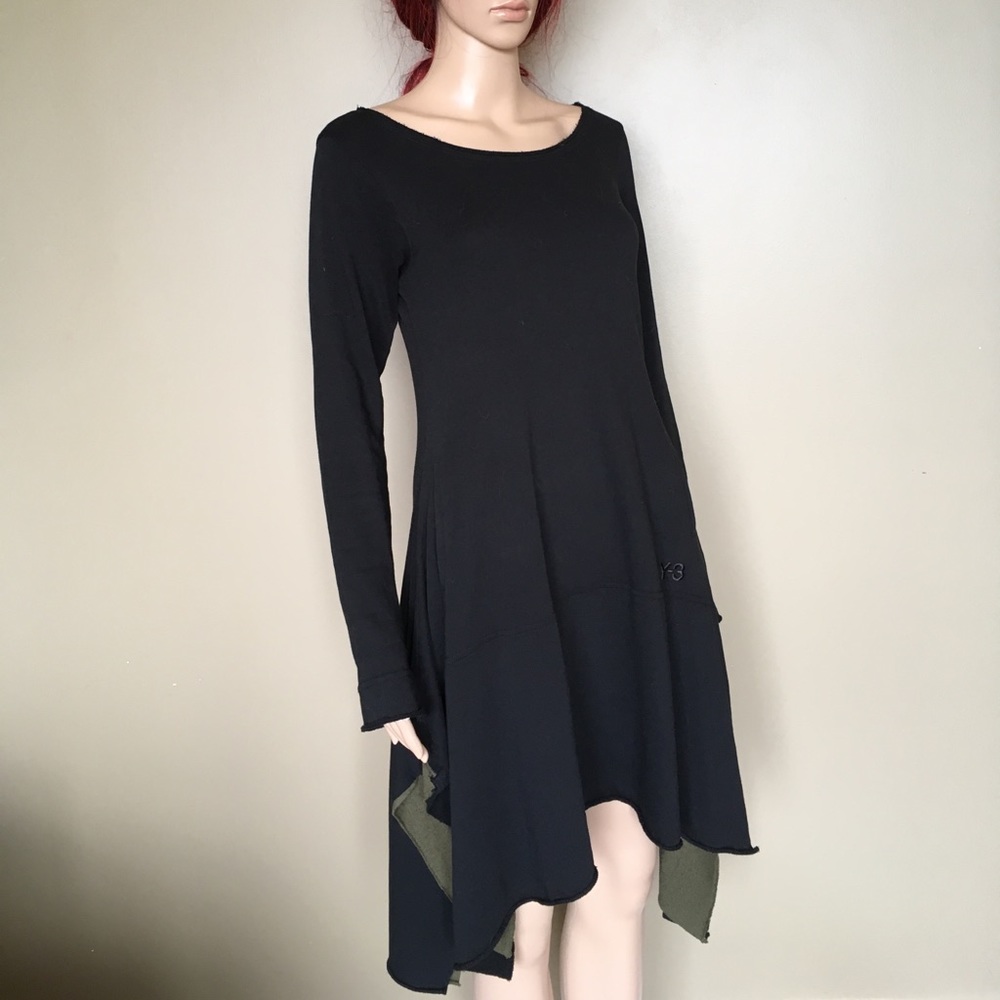 Y-3 Yamamoto / Adidas Black Jersey Dress