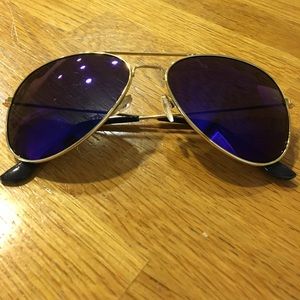 Blue tinted sunglasses