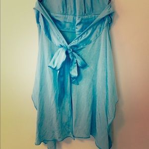 BEBE baby blue blouse