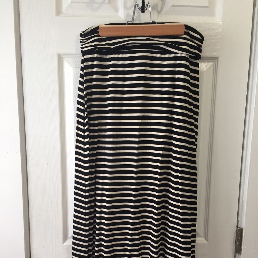 J.Crew Striped Maxi Skirt