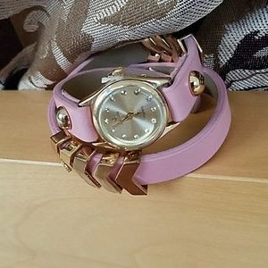 Pink Wrap Around Watch