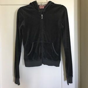 Gray Juicy Zipper Sweatshirt, size small