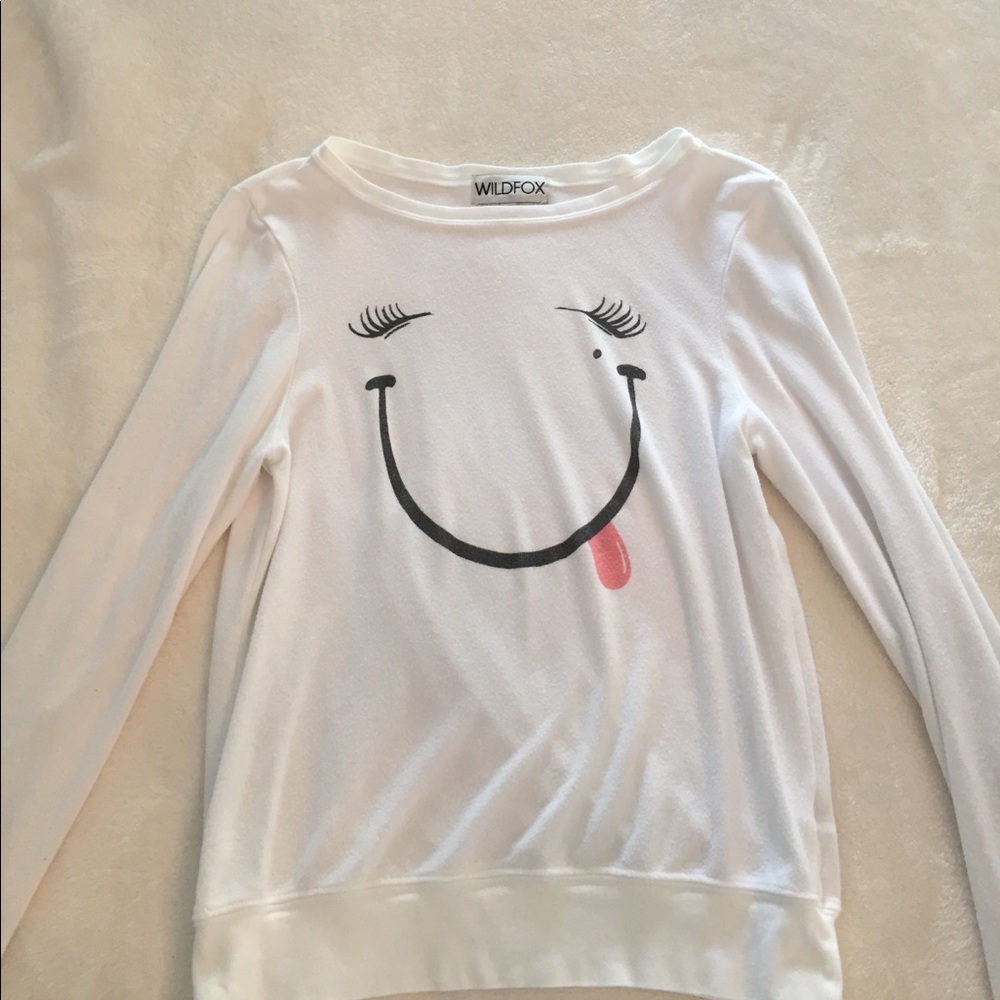 White Wildfox Sweater in size xs