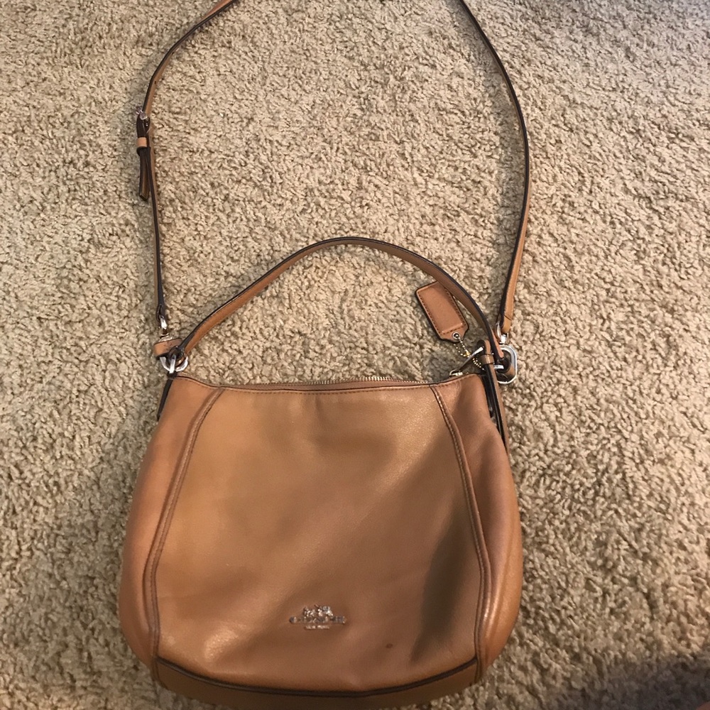 coach double strap shoulder bag