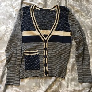 Marc by Marc Jacobs Blue Metallic Cardigan