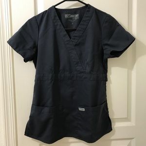 Grey's anatomy navy blue scrub set