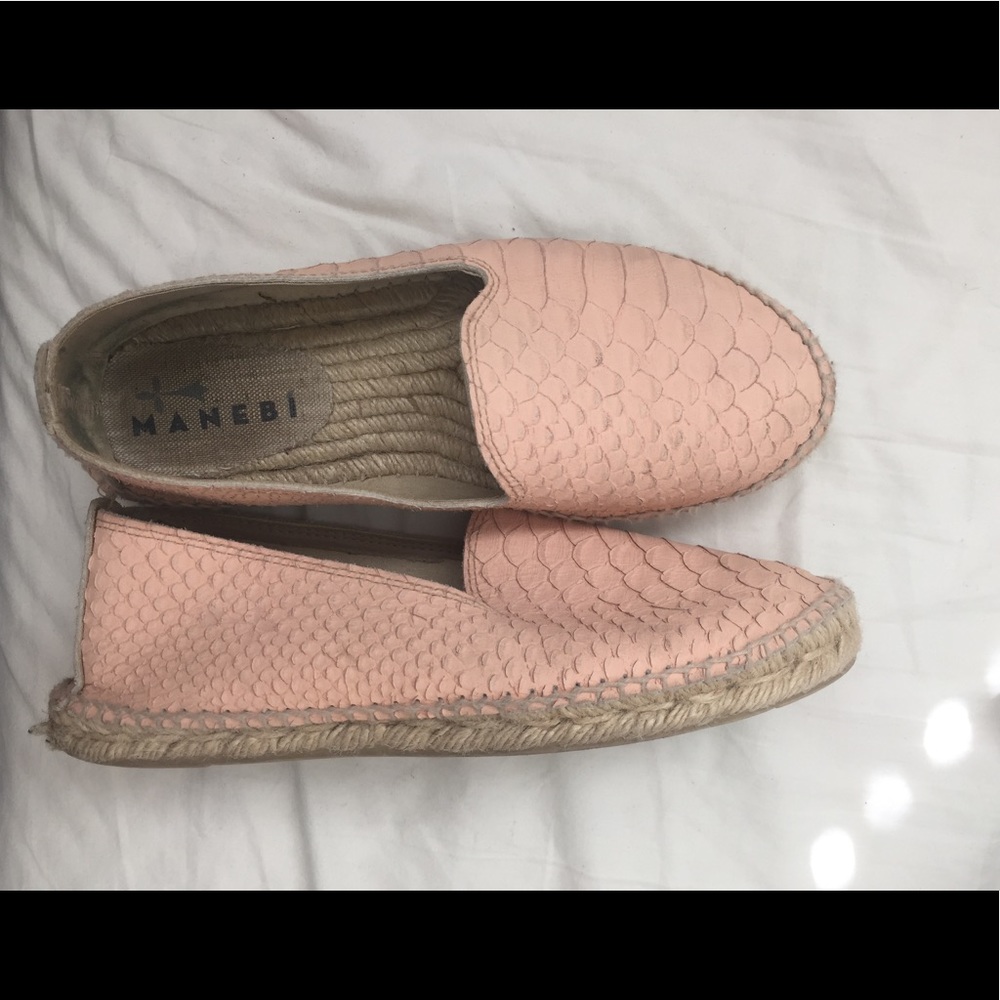 Manebi Blush Pink Espadrilles