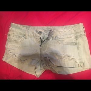 Light blue American Eagle ripped jean shorts!!