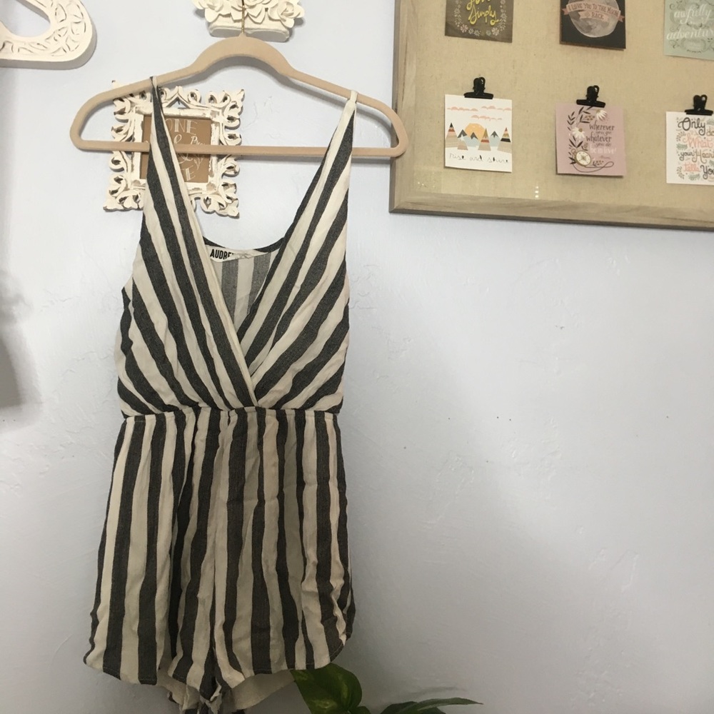 Striped romper