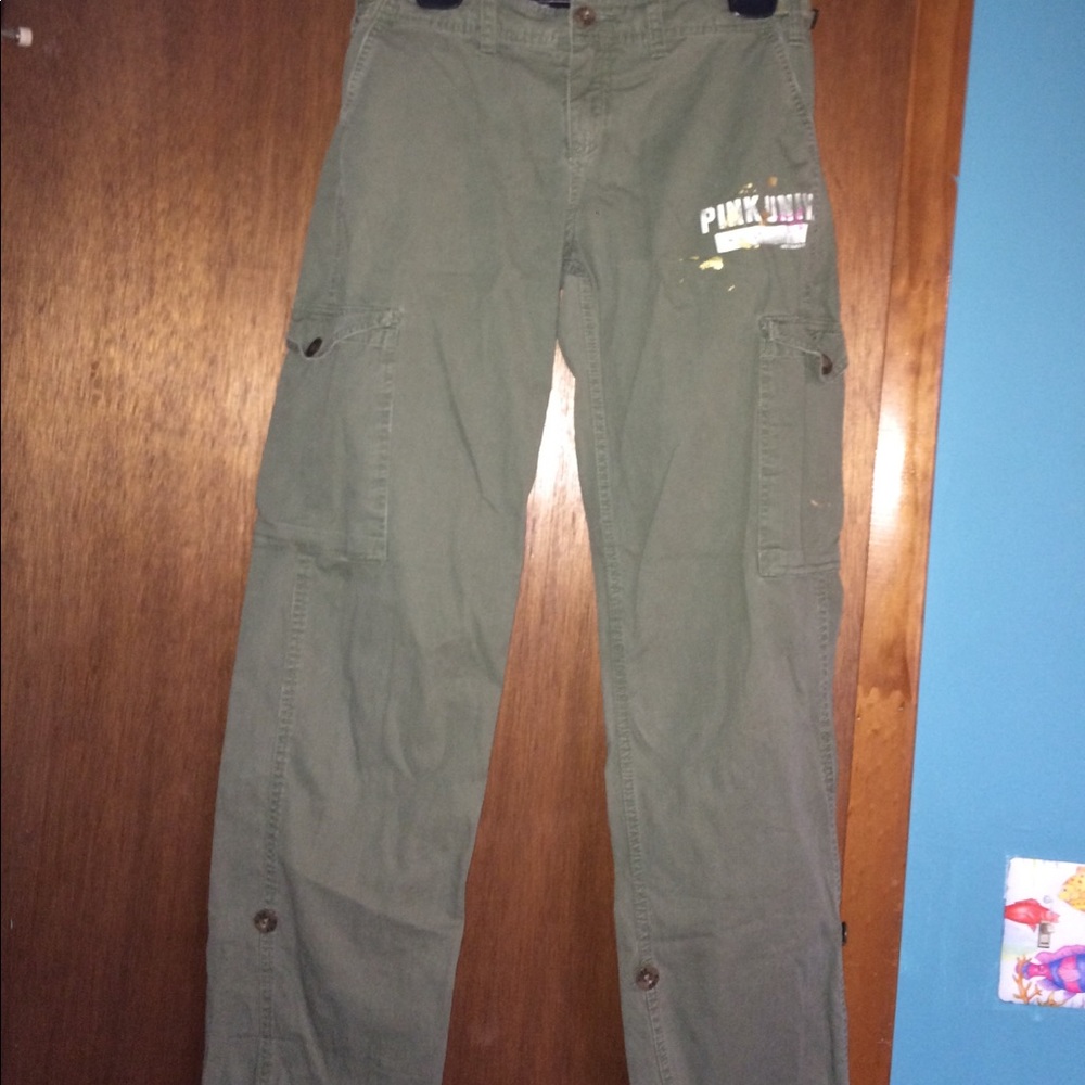 Victoria's Secret Green Cargo Pants. Size Medium.