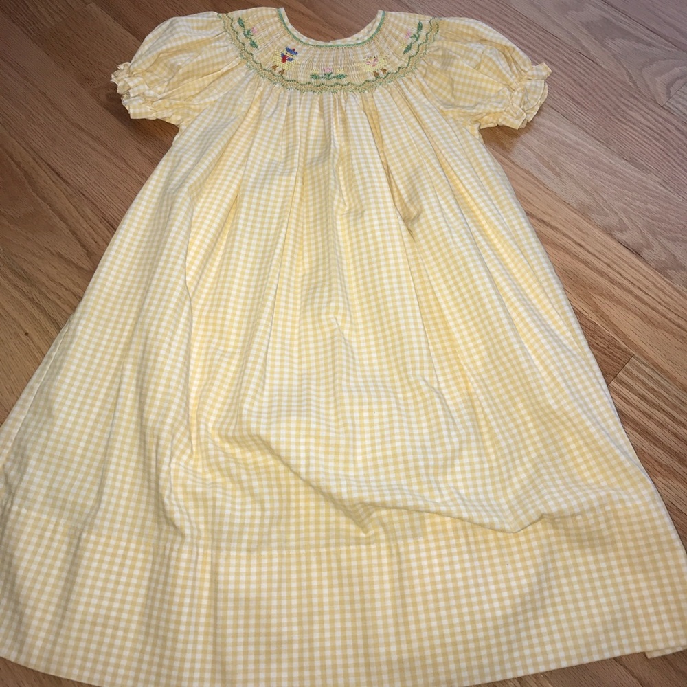 Smocked girl's dress