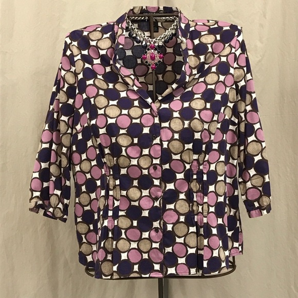 Scott Taylor Tops - Scott Taylor cotton print top