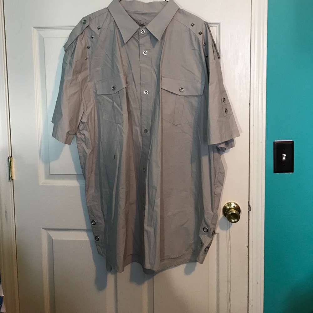 NWOT Big Men's Casual Gray Shirt